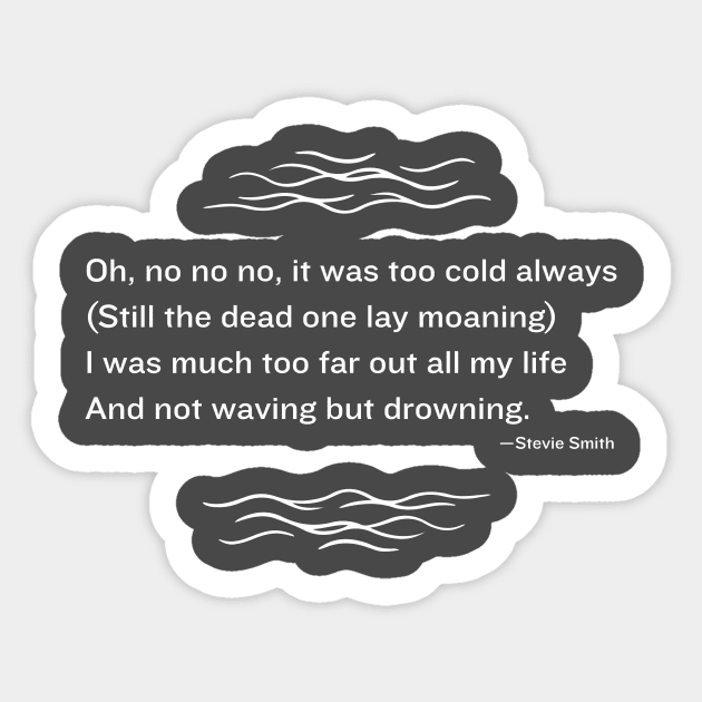 Stevie Smith Sticker by WriterHQ